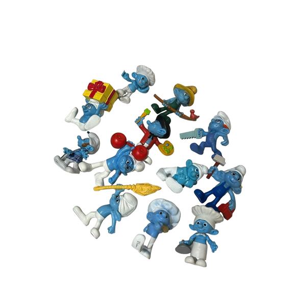 SMURFS FIGURES McDonalds Happy Meal Toys Lot of 12 - Picture 6 of 7